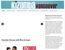 Tablet Screenshot of kizombavancouver.com